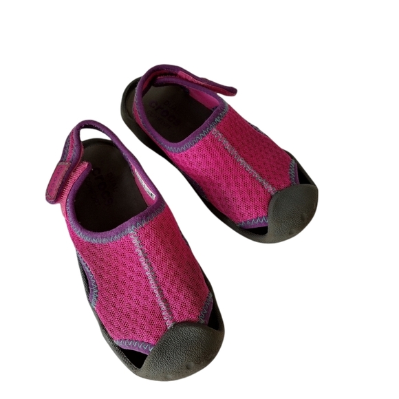 Crocs Magenta Swift water Sandal Size 10 - Picture 3 of 11